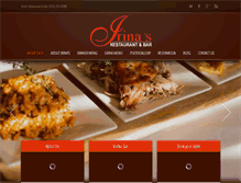 Tablet Screenshot of irinasrestaurantandbar.com